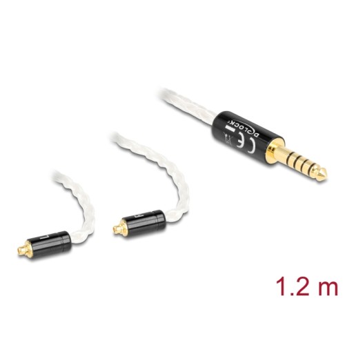 Delock Audio Cable 4.4 mm 5 pin stereo jack male to 2 x MMCX male 1.20 m