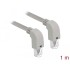 Delock Network cable RJ45 Cat.6 S/FTP downwards / downwards angled 1 m