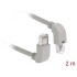 Delock Network cable RJ45 Cat.6A S/FTP upwards / downwards angled 2 m