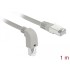 Delock Network cable RJ45 Cat.6A S/FTP downwards angled / straight 1 m