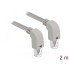 Delock Network cable RJ45 Cat.6A S/FTP downwards / downwards angled 2 m