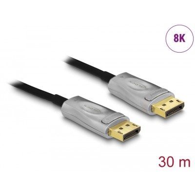Delock Active Optical Cable DisplayPort 1.4 8K 30 m