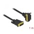 Delock DVI Cable 24+1 male to 24+1 male angled 1 m