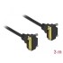 Delock DVI Cable 18+1 male angled to 18+1 male angled 3 m