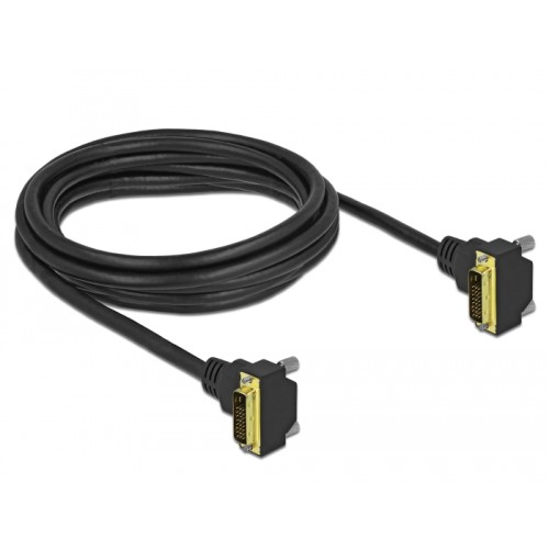 Delock DVI Cable 18+1 male angled to 18+1 male angled 3 m