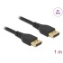 Delock DisplayPort cable 8K 60 Hz 1 m DP 8K certified without latch