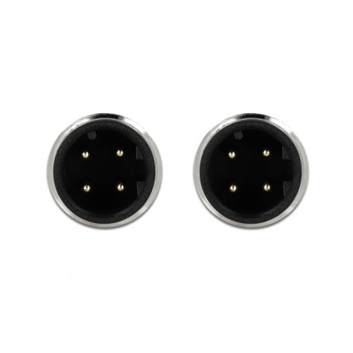 Delock Network cable M12 4 pin D-coded male to male TPU 2 m