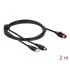 Delock PoweredUSB cable male 24 V to USB Type-A male + Mini-DIN 3 pin male 2 m for POS printers and terminals