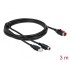 Delock PoweredUSB cable male 24 V to USB Type-A male + Mini-DIN 3 pin male 3 m for POS printers and terminals