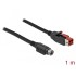 Delock PoweredUSB cable male 24 V to Mini-DIN 3 pin male 1 m for POS printers and terminals