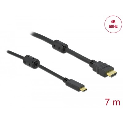 Delock Active USB Type-C™ to HDMI Cable (DP Alt Mode) 4K 60 Hz 7 m