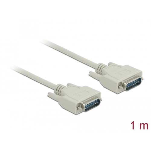 Delock Serial Cable D-Sub15 male to male 1 m