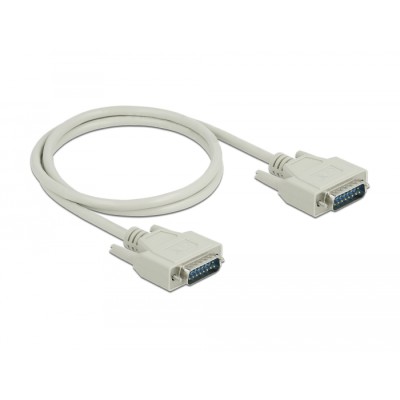 Delock Serial Cable D-Sub15 male to male 1 m 2
