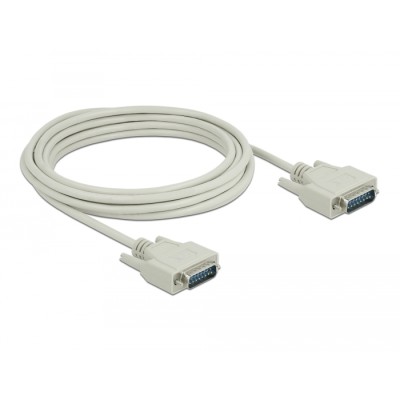 Delock Serial Cable D-Sub15 male to male 5 m 2