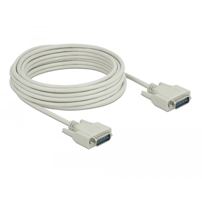 Delock Serial Cable D-Sub15 male to male 10 m 2