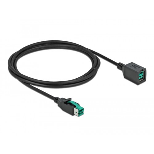 Delock PoweredUSB extension cable 12 V 2 m