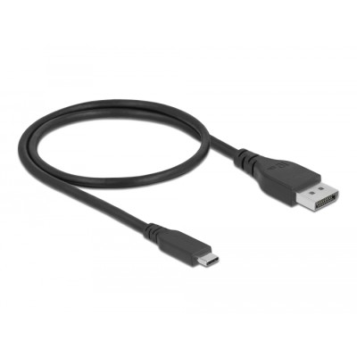 Delock Bidirectional USB Type-C™ to DisplayPort Cable (DP Alt Mode) 8K 60 Hz 0.5 m DP 8K certified 2