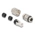 Delock M12 female 8 pin X-coded field assembly Cat.6A