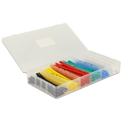 Delock Heat shrink tube box 100 pieces assorted colours