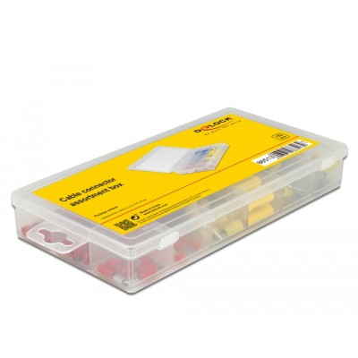 Delock Cable connector assortment box 170 pieces coloured