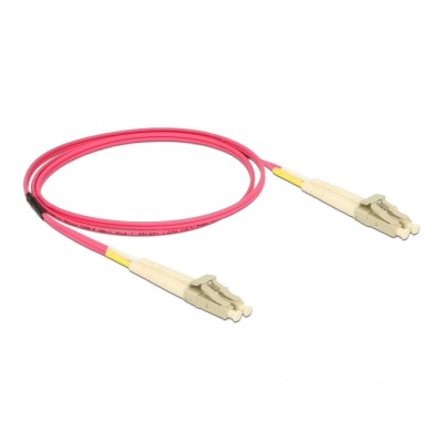 Delock Cable Optical Fibre LC to LC Multi-mode OM4 0,5 m 2