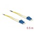 Delock Cable Optical Fibre LC > LC Singlemode OS2 0.5 m