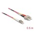 Delock Cable Optical Fibre LC to SC Multi-mode OM4 0.5 m