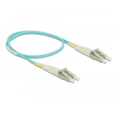 Delock Cable Optical Fibre LC to LC Multi-mode OM3 0.5 m 2