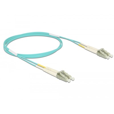 Delock Cable Optical Fibre LC to LC Multi-mode OM3 1 m 2