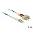 Delock Cable Optical Fibre LC to SC Multi-mode OM3 2 m