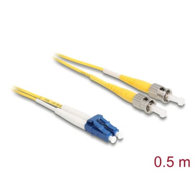 Delock Cable Optical Fibre LC  ST Singlemode OS2 0.5 m