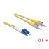 Delock Cable Optical Fibre LC  ST Singlemode OS2 0.5 m