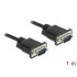 Delock Serial Cable RS-232 D-Sub9 male to male with narrow plug housing 1 m