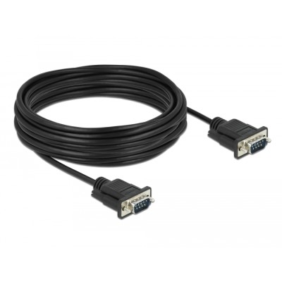 Delock Serial Cable RS-232 D-Sub9 male to male with narrow plug housing 10 m 2