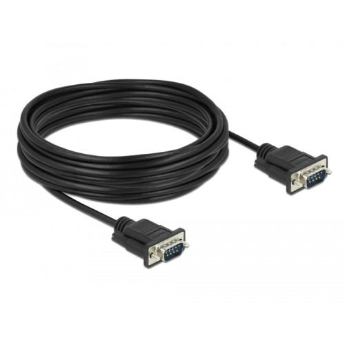 Delock RS-232 Cable Serial D-Sub 9 male to male with narrow plug housing 10 m