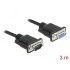 Delock Serial Cable RS-232 D-Sub9 male to female with narrow plug housing 3 m