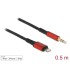 Delock Audio Cable 8 pin Lightning™ male to Stereo jack male 3.5 mm 3 pin 0.5 m