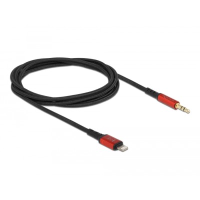 Delock Audio Cable 8 pin Lightning™ male to Stereo jack male 3.5 mm 3 pin 1.5 m 2