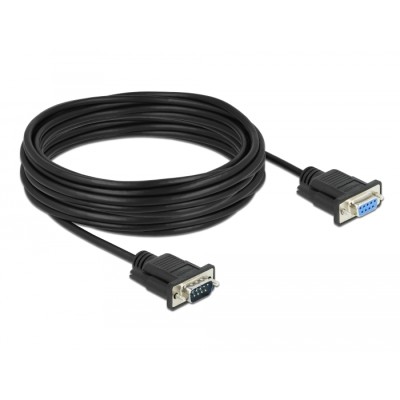 Delock Serial Cable RS-232 D-Sub9 male to female with narrow plug housing 10 m 2