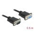 Delock RS-232 Cable Serial D-Sub9 male to female with narrow plug housing 0.5 m