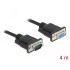 Delock Serial Cable RS-232 D-Sub9 male to female with narrow plug housing 4 m