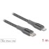 Delock Data and charging cable USB Type-C™ to Lightning™ for iPhone™, iPad™ and iPod™ grey 1 m MFi