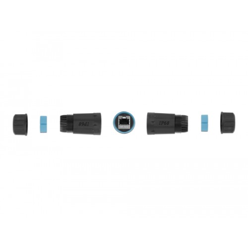 Delock Cable Connector RJ45 jack to RJ45 jack Cat.6A waterproof