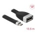 Delock FPC Flat Ribbon Cable USB Type-C™ to DisplayPort (DP Alt Mode) 4K 60 Hz 13.5 cm