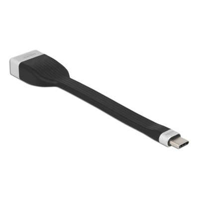 Delock FPC Flat Ribbon Cable USB Type-C™ to DisplayPort (DP Alt Mode) 4K 60 Hz 13.5 cm 2