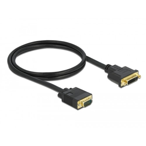 Delock Cable DVI 24+5 female to VGA male 1 m
