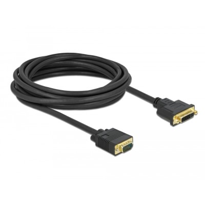 Delock Cable DVI 24+5 female to VGA male 5 m 2