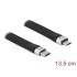 Delock USB 2.0 FPC Flat Ribbon Cable USB Type-C™ to USB Type Micro-B 13.5 cm PD 3 A