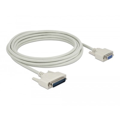 Delock Serial Cable D-Sub 25 male to D-Sub 9 female 5 m 2