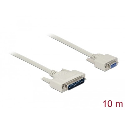 Delock Serial Cable D-Sub 25 male to D-Sub 9 female 10 m